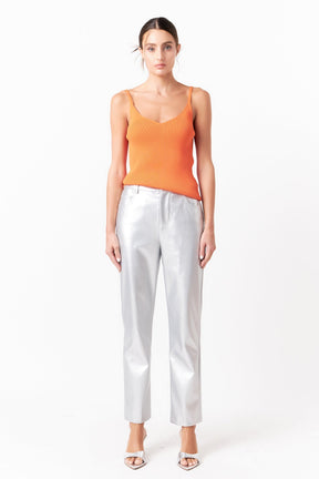 GREY LAB - Everday Elevated Strappy Knit Top - TOPS available at Objectrare