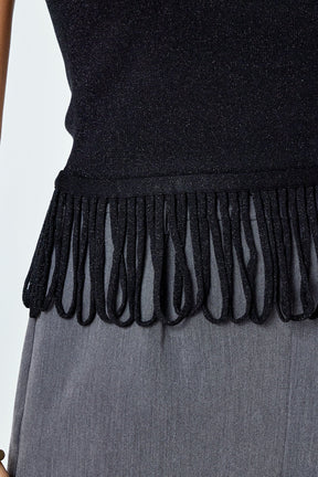 ENDLESS ROSE - Lurex Knit Loop Top - TOPS available at Objectrare