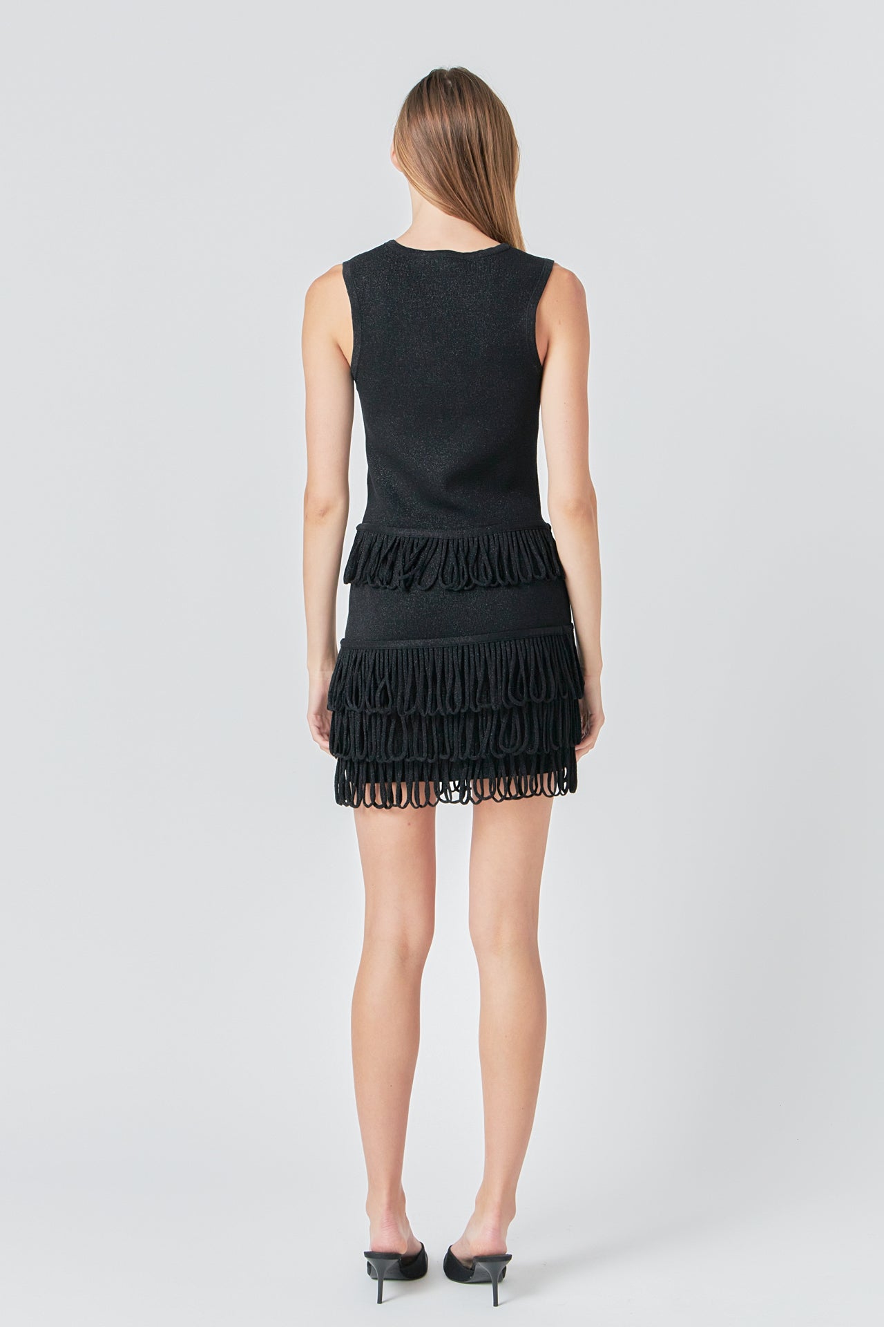 ENDLESS ROSE - Lurex Knit Loop Mini Skirt - SKIRTS available at Objectrare