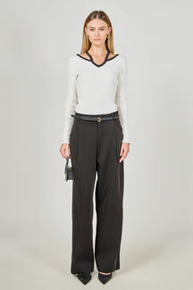 ENDLESS ROSE - Knit Cutout Halter Top - SWEATERS & KNITS available at Objectrare