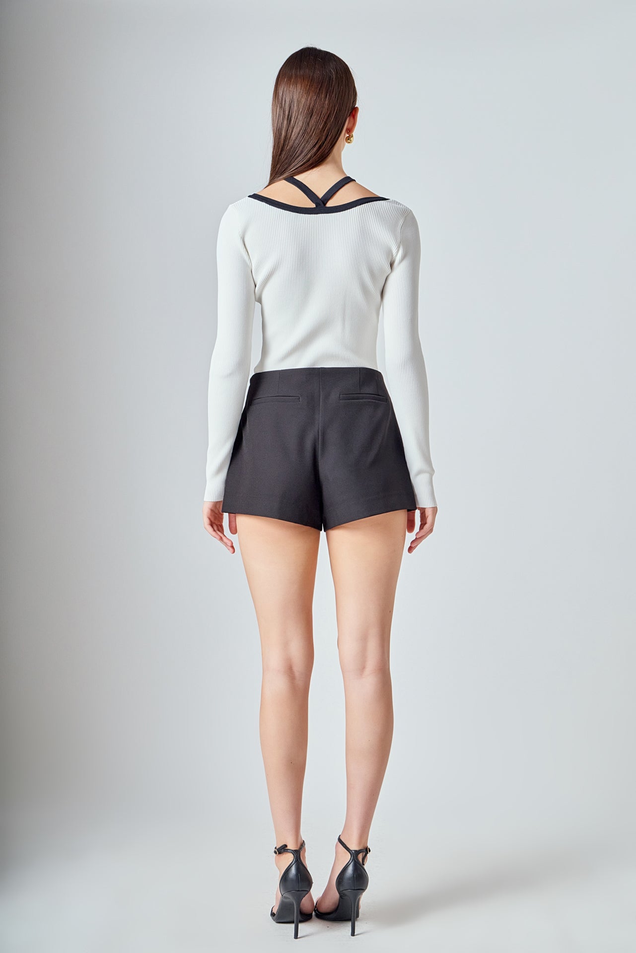 ENDLESS ROSE - Knit Cutout Halter Top - SWEATERS & KNITS available at Objectrare