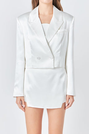 ENDLESS ROSE - Endless Rose - Cropped Double Breast Blazer - JACKETS available at Objectrare