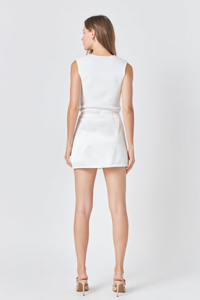 ENDLESS ROSE - Double Slit Skort - SKORTS available at Objectrare