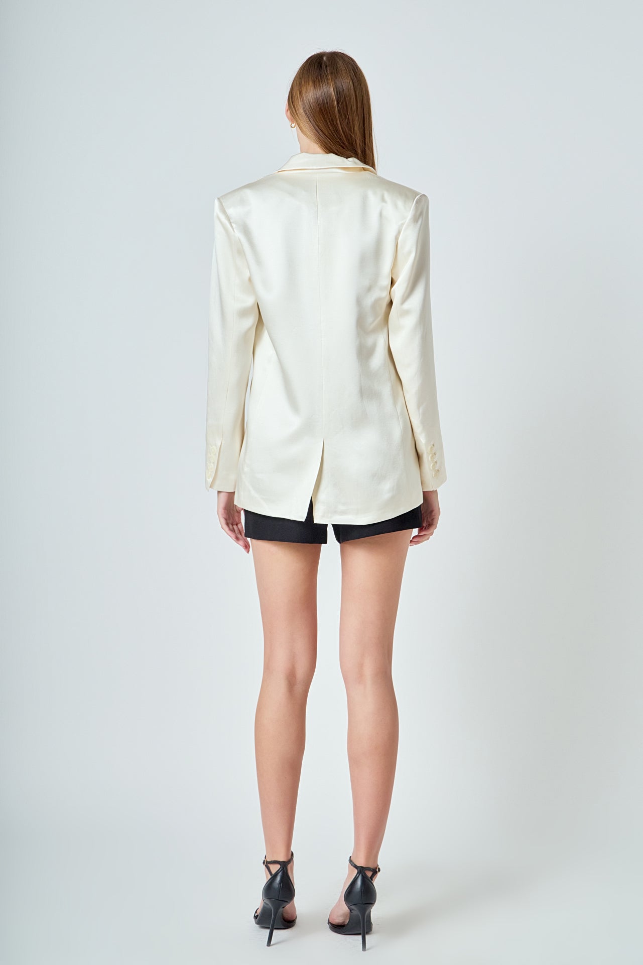 ENDLESS ROSE - Satin Relaxed Blazer - JACKETS available at Objectrare