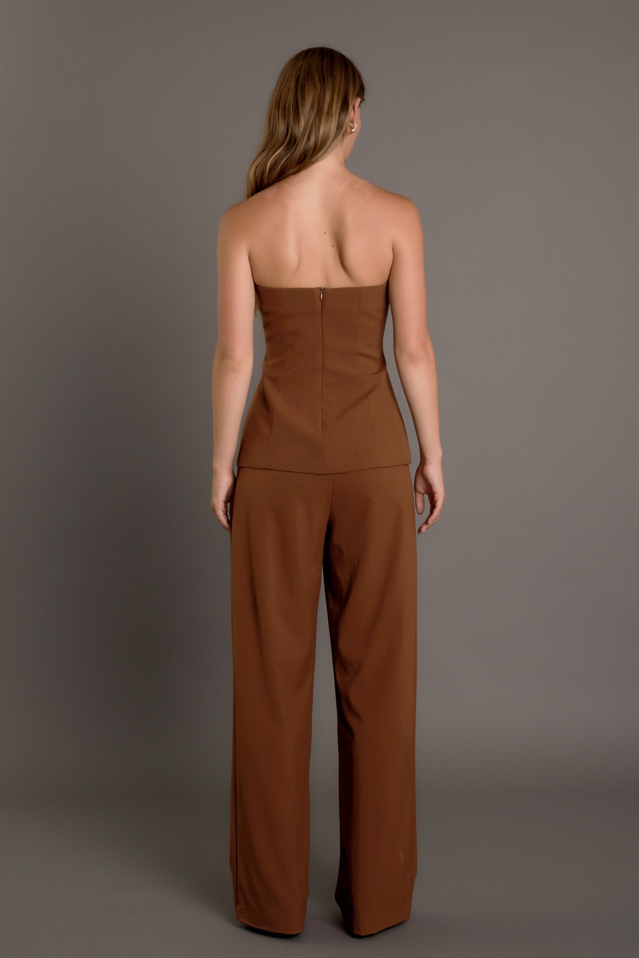 ENDLESS ROSE - Strapless 3-pc button Long Top - TOPS available at Objectrare