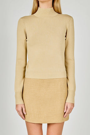 ENDLESS ROSE - Lurex Knit Crop Top - SWEATERS & KNITS available at Objectrare