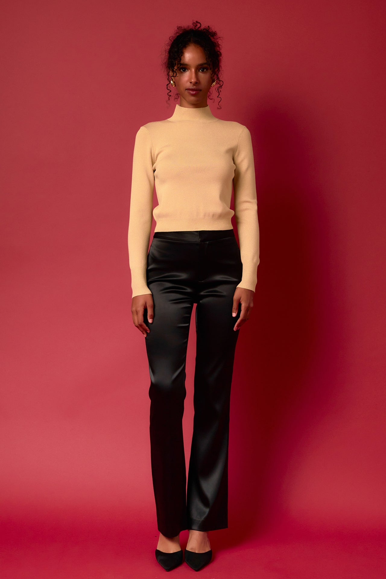 ENDLESS ROSE - Lurex Knit Crop Top - SWEATERS & KNITS available at Objectrare