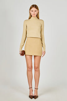 ENDLESS ROSE - Lurex Knit Crop Top - SWEATERS & KNITS available at Objectrare