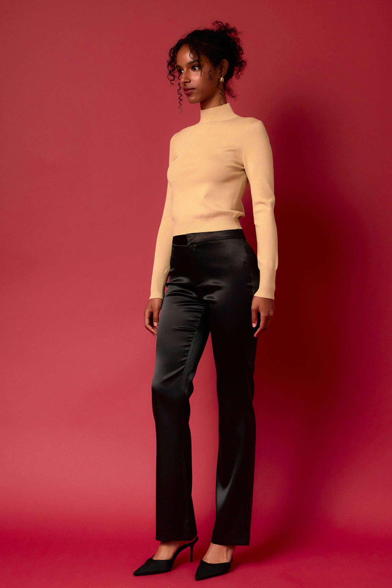ENDLESS ROSE - Lurex Knit Crop Top - SWEATERS & KNITS available at Objectrare