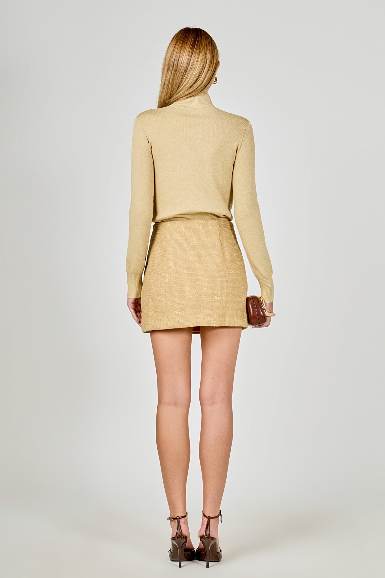 ENDLESS ROSE - Lurex Knit Crop Top - SWEATERS & KNITS available at Objectrare