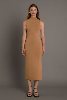 ENDLESS ROSE - Lurex High Neck Midi Dress - DRESSES available at Objectrare