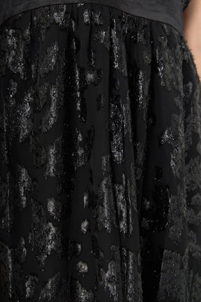 One Shoulder Chiffon Maxi Dress