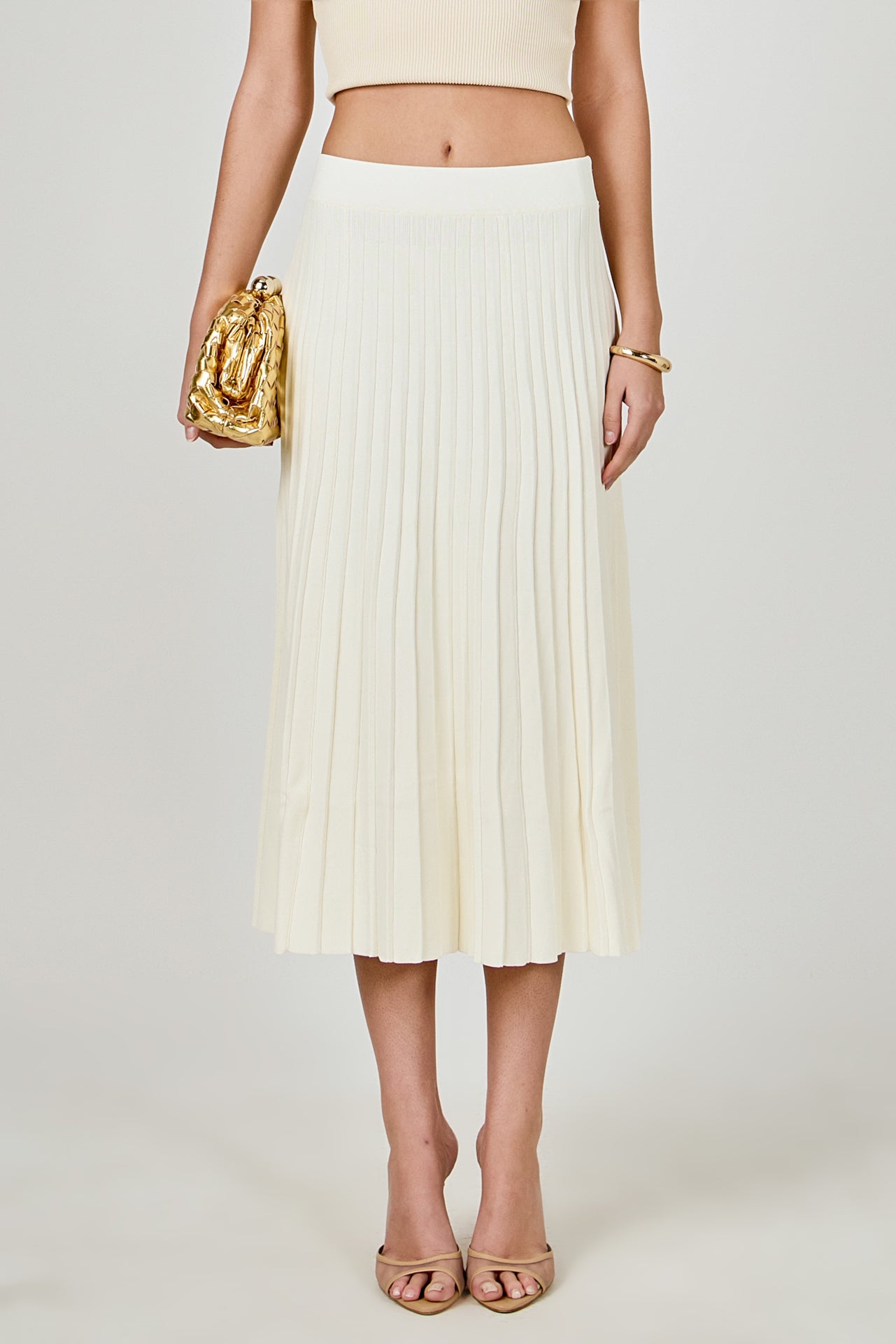 ENDLESS ROSE - Knit Midi Skirt - SKIRTS available at Objectrare