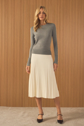 ENDLESS ROSE - Knit Midi Skirt - SKIRTS available at Objectrare