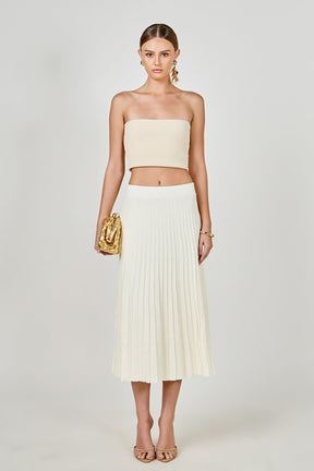 ENDLESS ROSE - Knit Midi Skirt - SKIRTS available at Objectrare