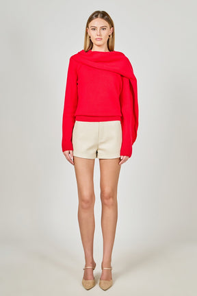 ENDLESS ROSE - Scarf Sweater - SWEATERS & KNITS available at Objectrare