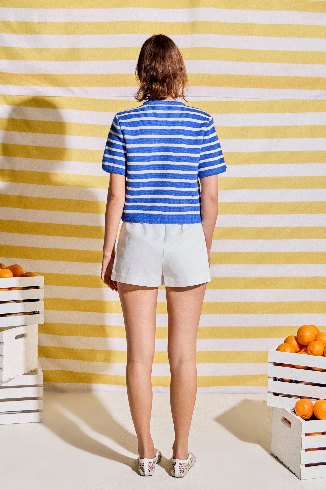 ENGLISH FACTORY - Knit Striped Sweater Cardigan - SWEATERS & KNITS available at Objectrare