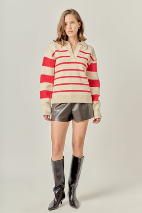 ENGLISH FACTORY - Striped Sweater - SWEATERS & KNITS available at Objectrare