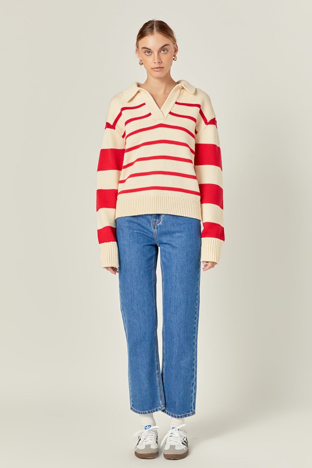 ENGLISH FACTORY - English Factory - Striped Sweater - SWEATERS & KNITS available at Objectrare