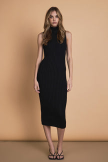 ENDLESS ROSE - Knit Sweater Midi Dress - DRESSES available at Objectrare