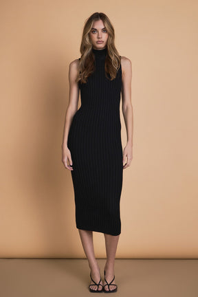 ENDLESS ROSE - Knit Sweater Midi Dress - DRESSES available at Objectrare