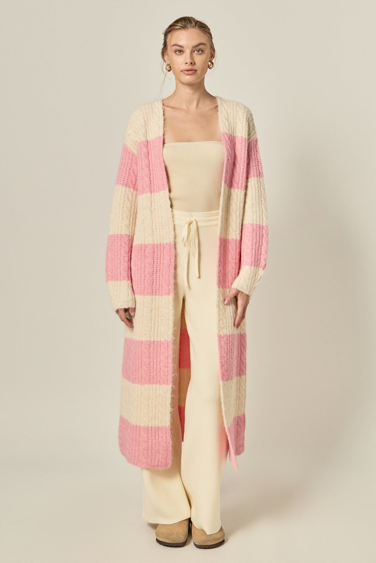 ENGLISH FACTORY - Maxi Sweater Cardigan - SWEATERS & KNITS available at Objectrare