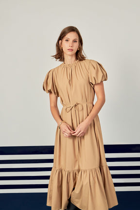 ENGLISH FACTORY - Skinny Belted Midi Dress - DRESSES available at Objectrare