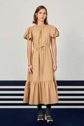 ENGLISH FACTORY - English Factory - Skinny Belted Midi Dress - DRESSES available at Objectrare