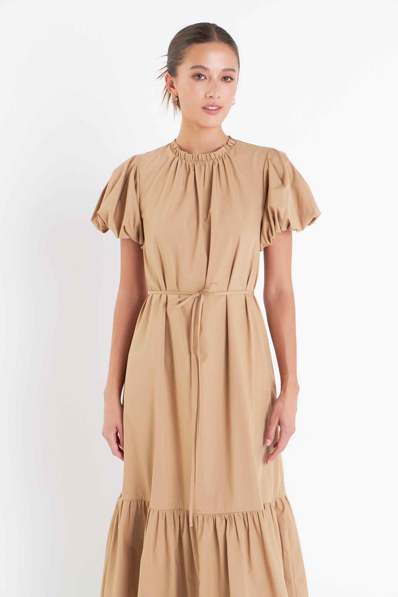 ENGLISH FACTORY - Skinny Belted Midi Dress - DRESSES available at Objectrare