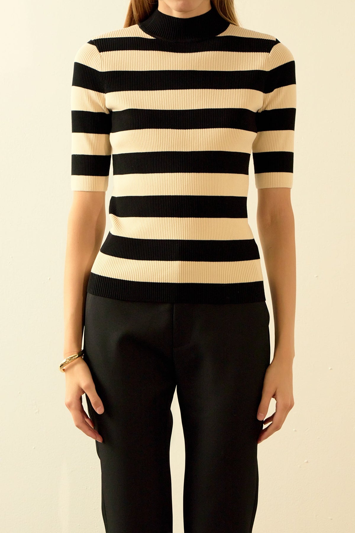 Endless Rose - Striped Knit Top