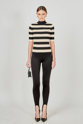 ENDLESS ROSE - Striped Knit Top - SWEATERS & KNITS available at Objectrare
