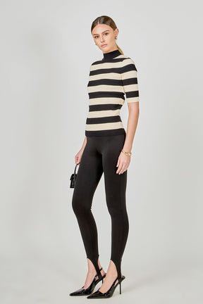 ENDLESS ROSE - Striped Knit Top - SWEATERS & KNITS available at Objectrare
