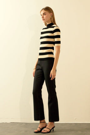 ENDLESS ROSE - Striped Knit Top - SWEATERS & KNITS available at Objectrare