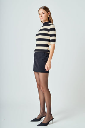 ENDLESS ROSE - Striped Knit Top - SWEATERS & KNITS available at Objectrare