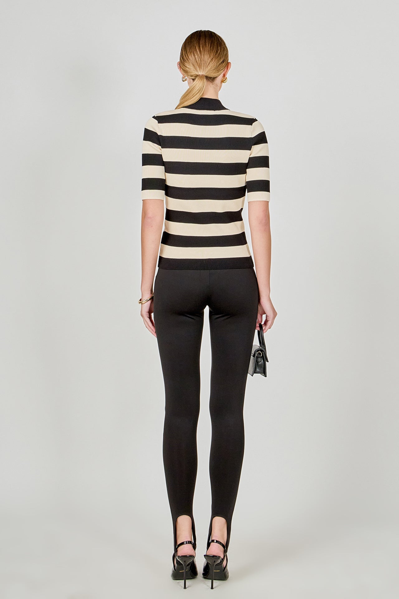 ENDLESS ROSE - Striped Knit Top - SWEATERS & KNITS available at Objectrare