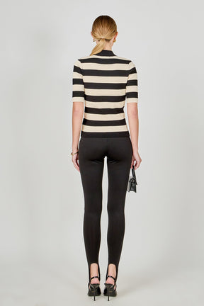 ENDLESS ROSE - Striped Knit Top - SWEATERS & KNITS available at Objectrare