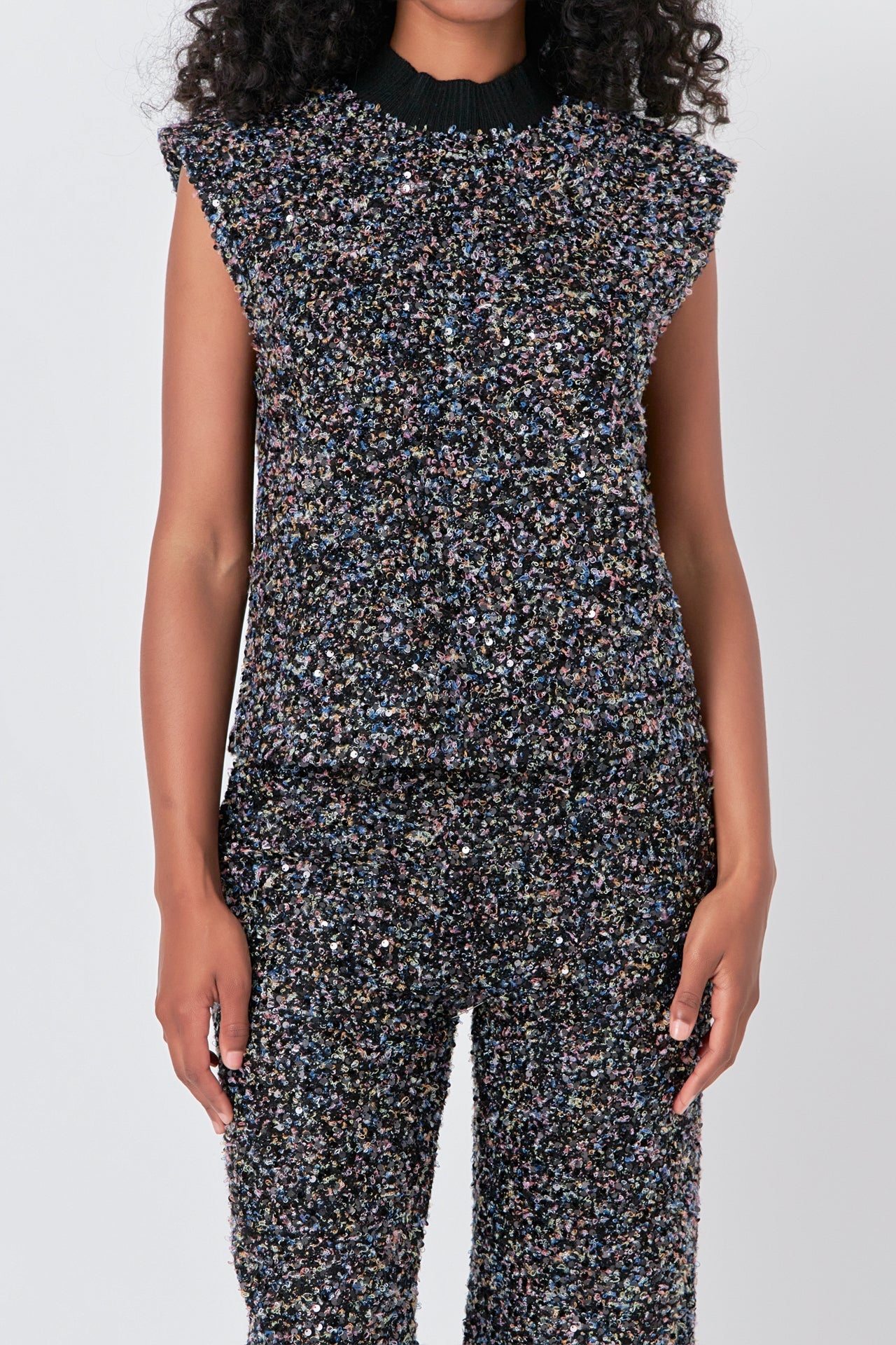 ENDLESS ROSE - Boucle Tweed Top - TOPS available at Objectrare