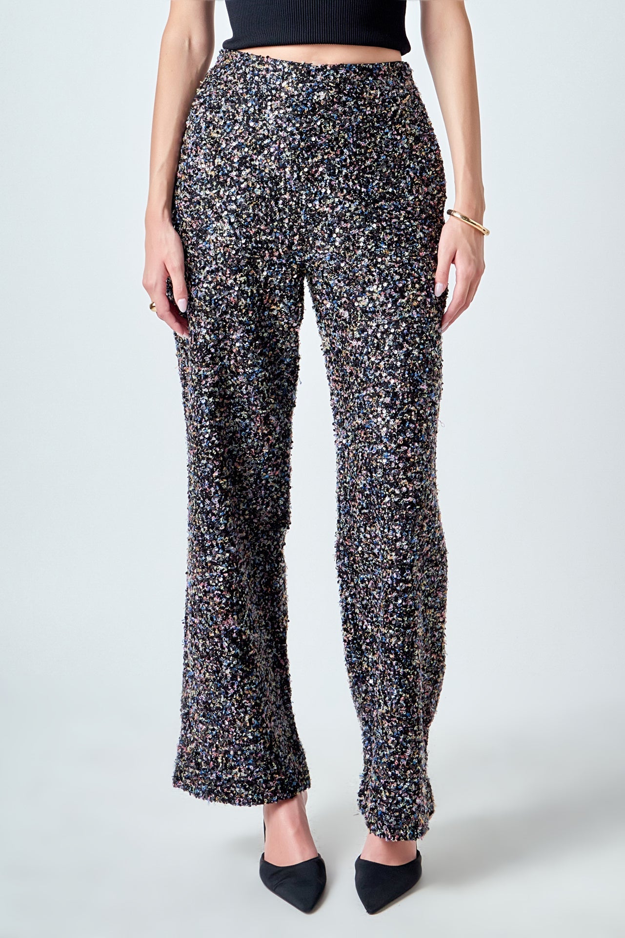 ENDLESS ROSE - Boucle Tweed Pants - PANTS available at Objectrare