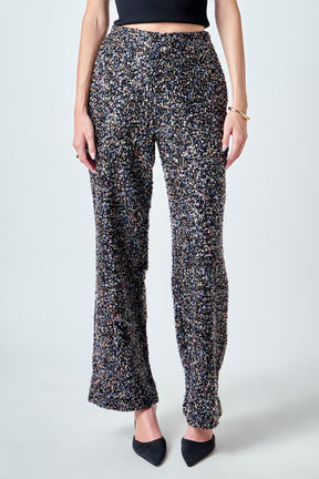 ENDLESS ROSE - Boucle Tweed Pants - PANTS available at Objectrare