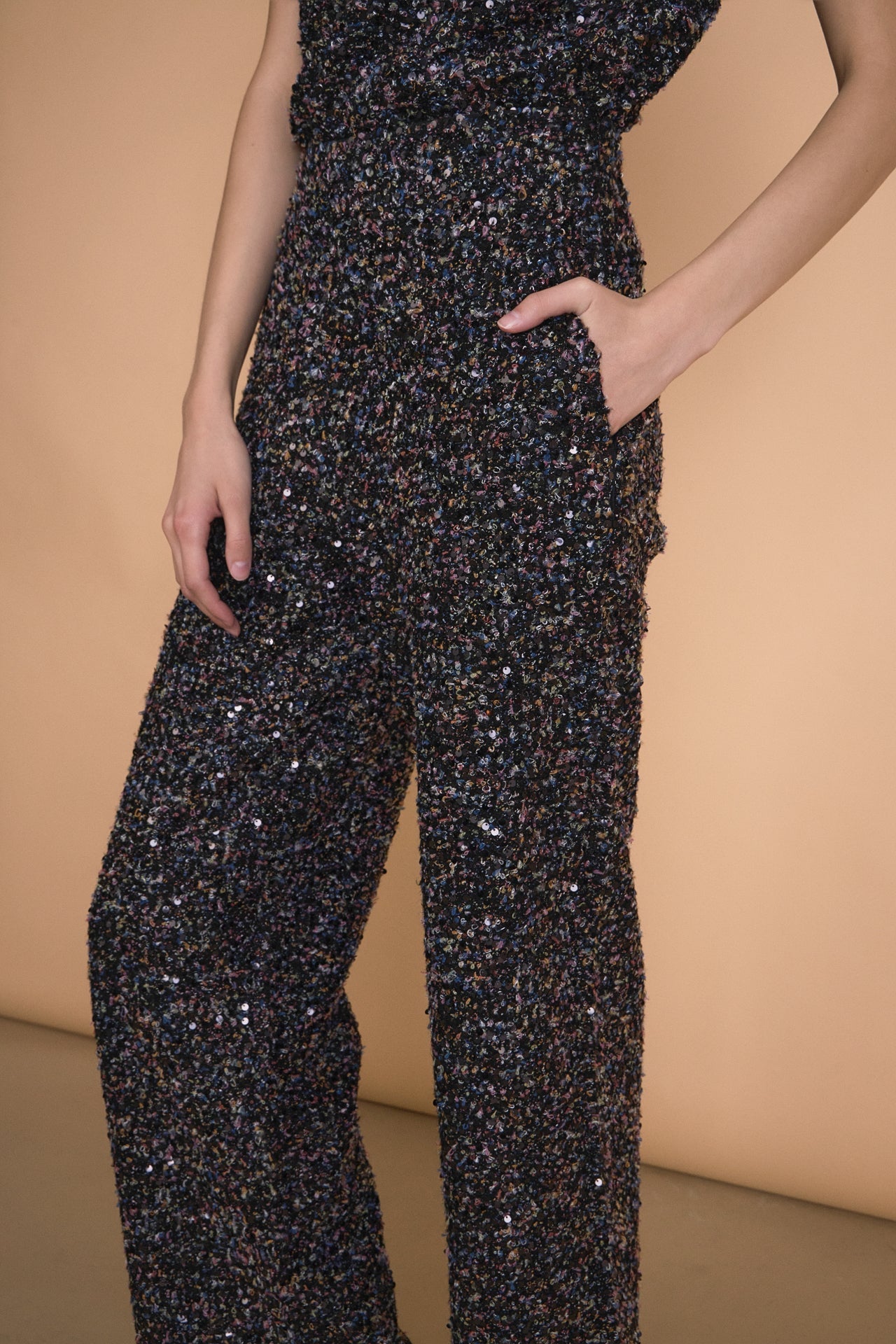 ENDLESS ROSE - Boucle Tweed Pants - PANTS available at Objectrare
