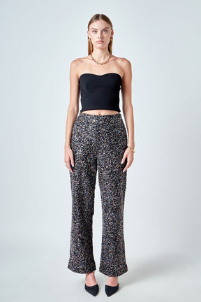 ENDLESS ROSE - Boucle Tweed Pants - PANTS available at Objectrare