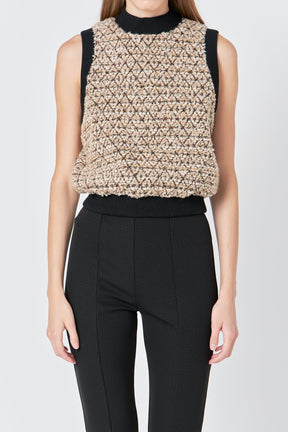 Endless Rose - Sequins Tweed Vest