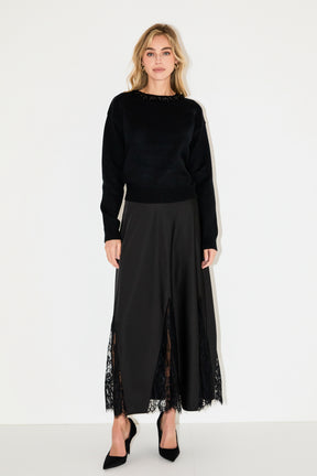 ENDLESS ROSE - Beaded Sweater - SWEATERS & KNITS available at Objectrare