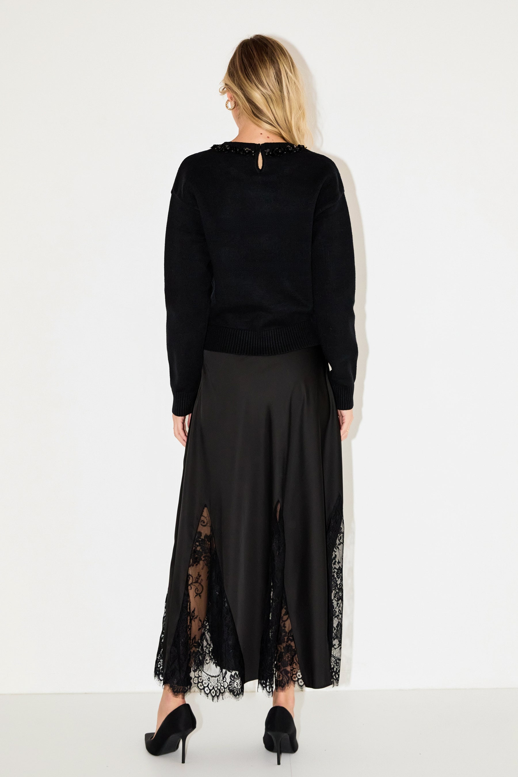 ENDLESS ROSE - Beaded Sweater - SWEATERS & KNITS available at Objectrare