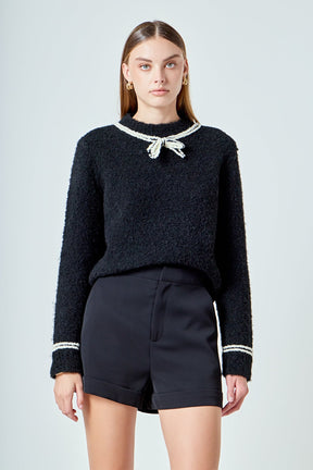 ENDLESS ROSE - Boucle Knit Sweater - SWEATERS & KNITS available at Objectrare