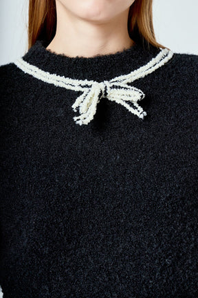 ENDLESS ROSE - Boucle Knit Sweater - SWEATERS & KNITS available at Objectrare