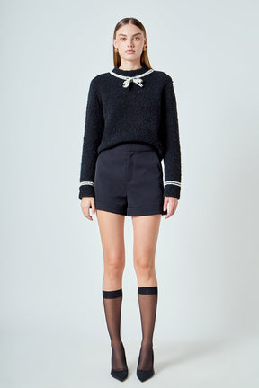 ENDLESS ROSE - Boucle Knit Sweater - SWEATERS & KNITS available at Objectrare