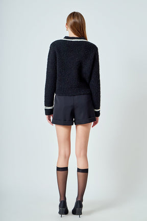 ENDLESS ROSE - Boucle Knit Sweater - SWEATERS & KNITS available at Objectrare