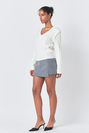 ENDLESS ROSE - Cable Knit Sweater - SWEATERS & KNITS available at Objectrare