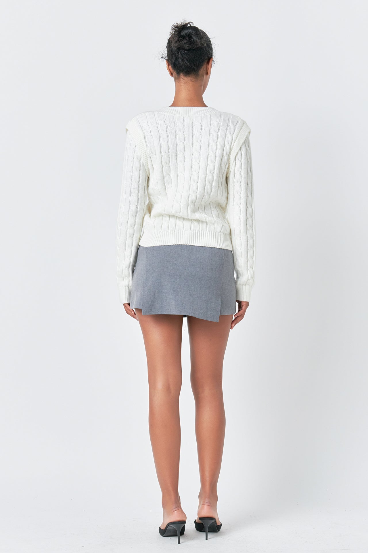 ENDLESS ROSE - Cable Knit Sweater - SWEATERS & KNITS available at Objectrare